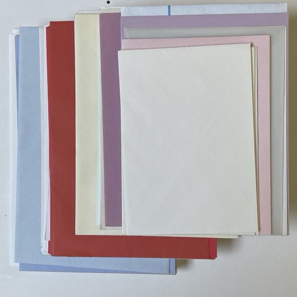 Mixed Lot Greeting Card Envelopes Only Assorted Colors Sizes Patterns Unused - Picture 2 of 2